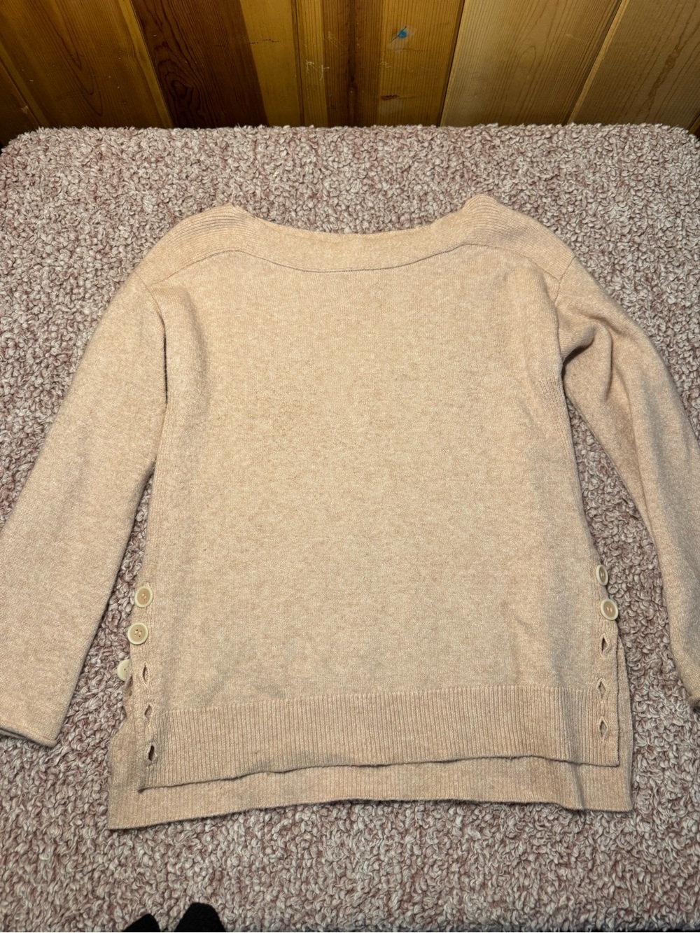 Anthropologie Lightweight Side Button Sweater XS